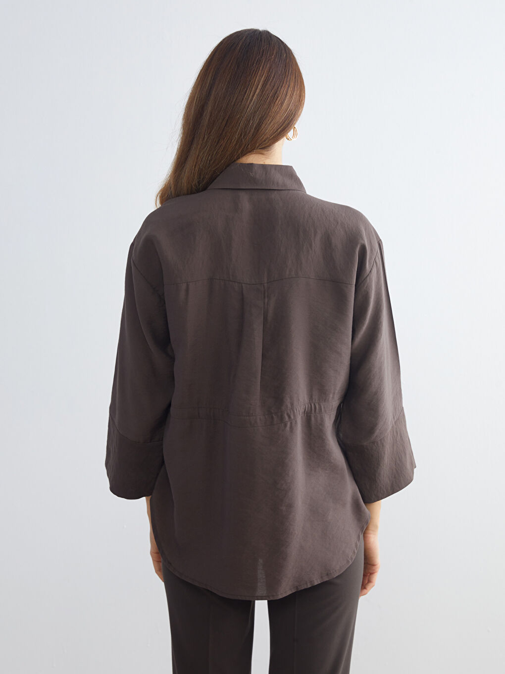 Oversize Modal Blend Women's Shirt-7