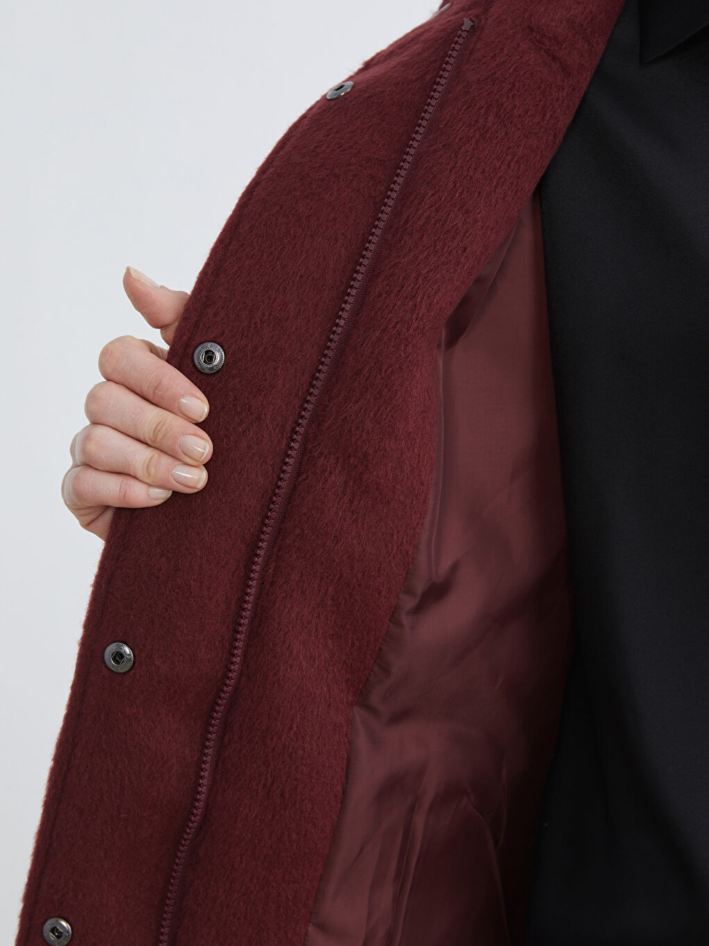 Funnel Neck Women's Cachet Overcoat-3