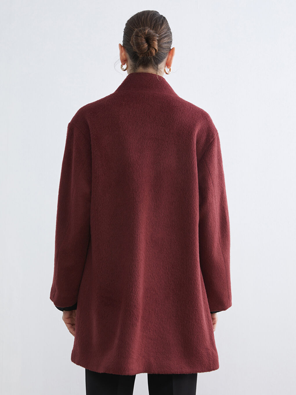 Funnel Neck Women's Cachet Overcoat-4