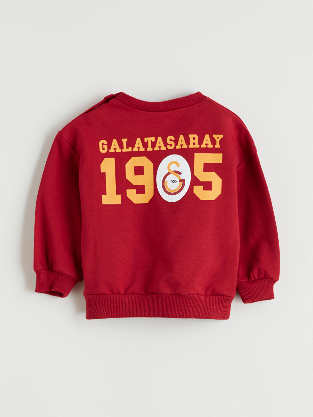 Kırmızı Bisiklet Yaka Galatasaray Baskılı Erkek Bebek Sweatshirt ve Eşofman Alt 2'li Takım-4