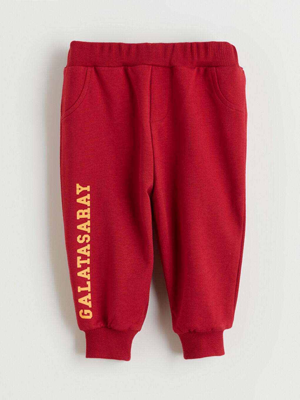 Kırmızı Bisiklet Yaka Galatasaray Baskılı Erkek Bebek Sweatshirt ve Eşofman Alt 2'li Takım-6