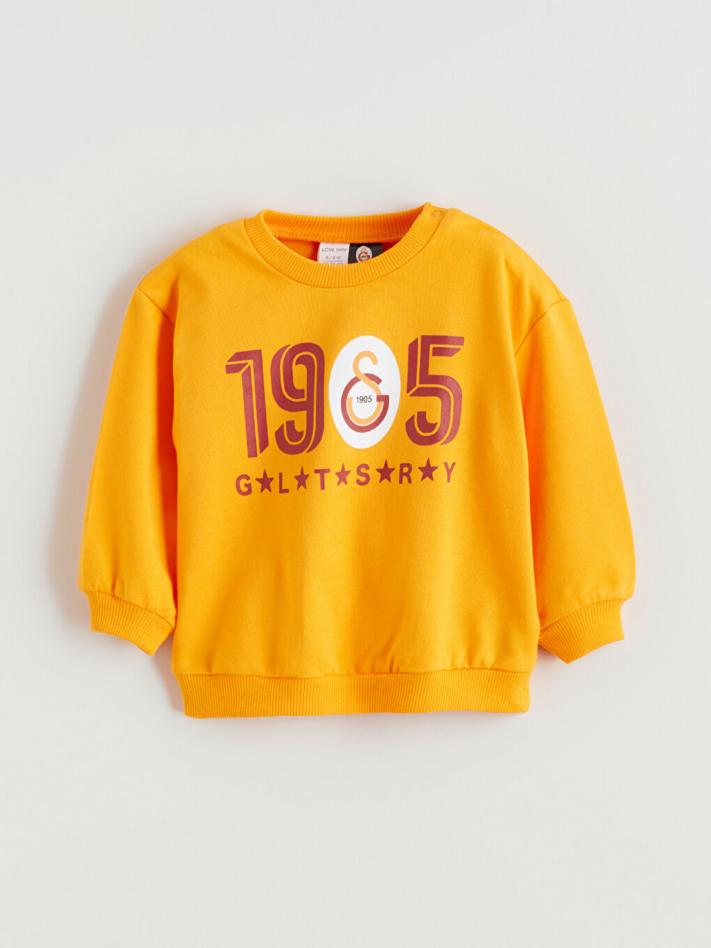 Turuncu Galatasaray Lisanslı Erkek Bebek Sweatshirt ve Eşofman Altı-1
