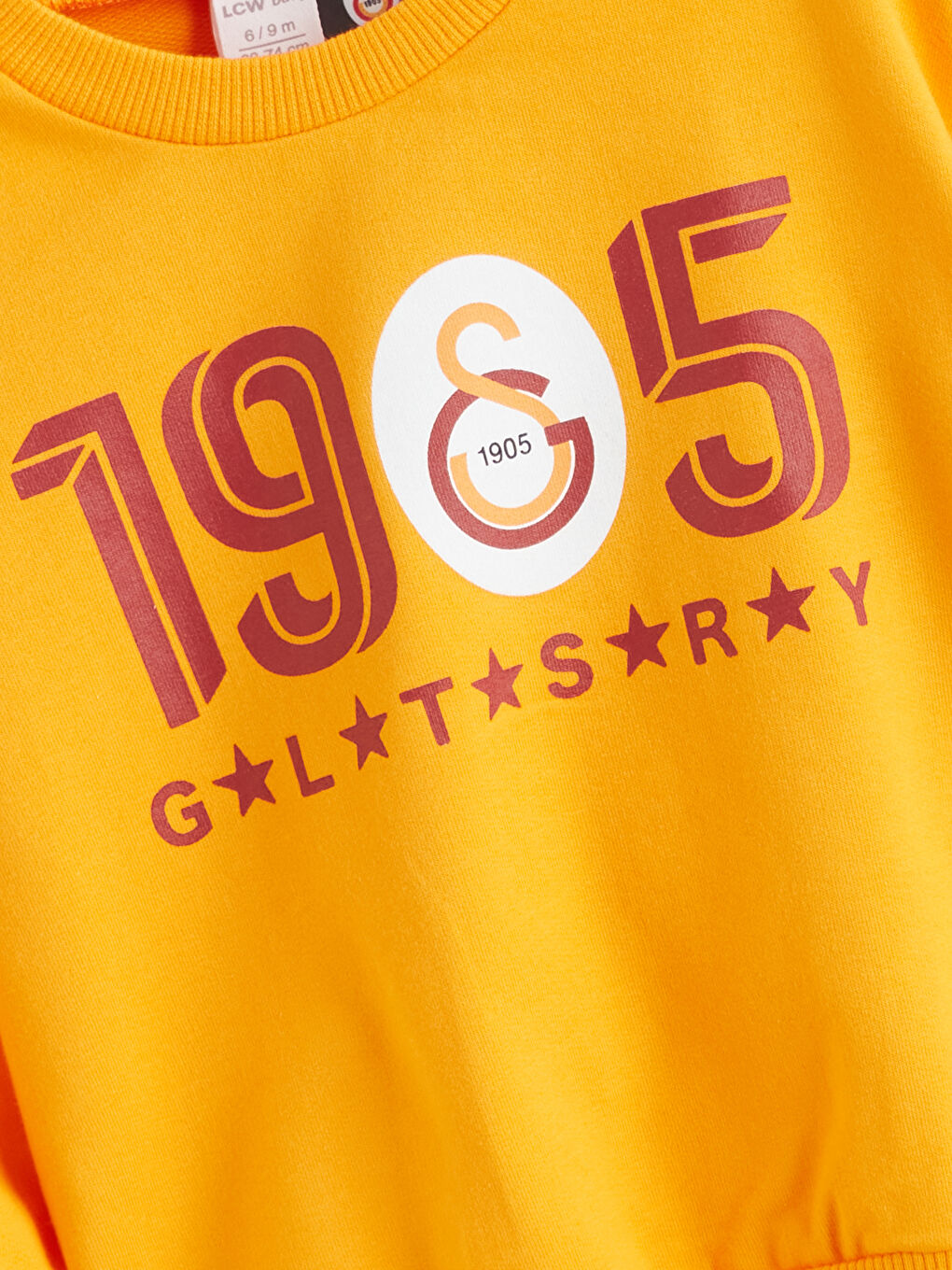 Turuncu Galatasaray Lisanslı Erkek Bebek Sweatshirt ve Eşofman Altı-2