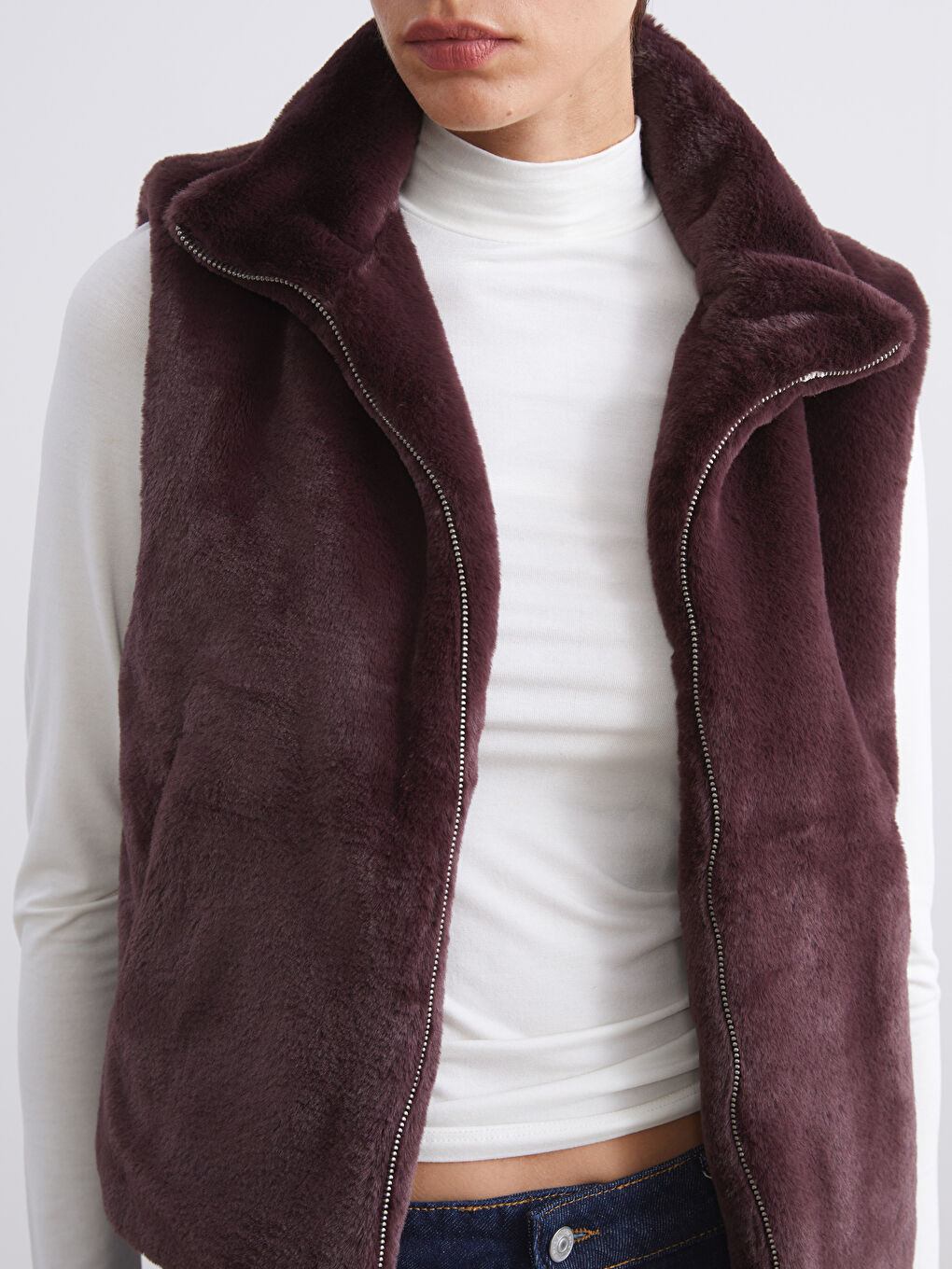 Frau BURGUND Weste -2