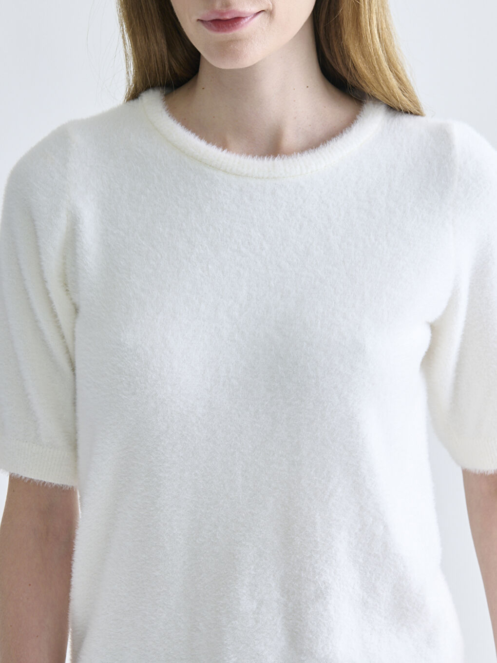 Crew Neck Women's Knitwear Sweater-2