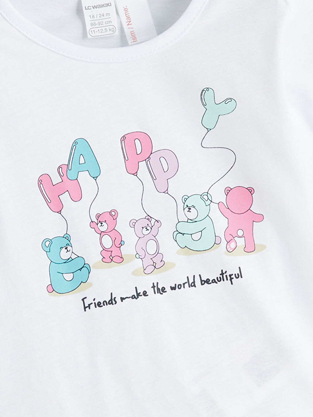Crew Neck Baby Girls' Pyjama Set-2