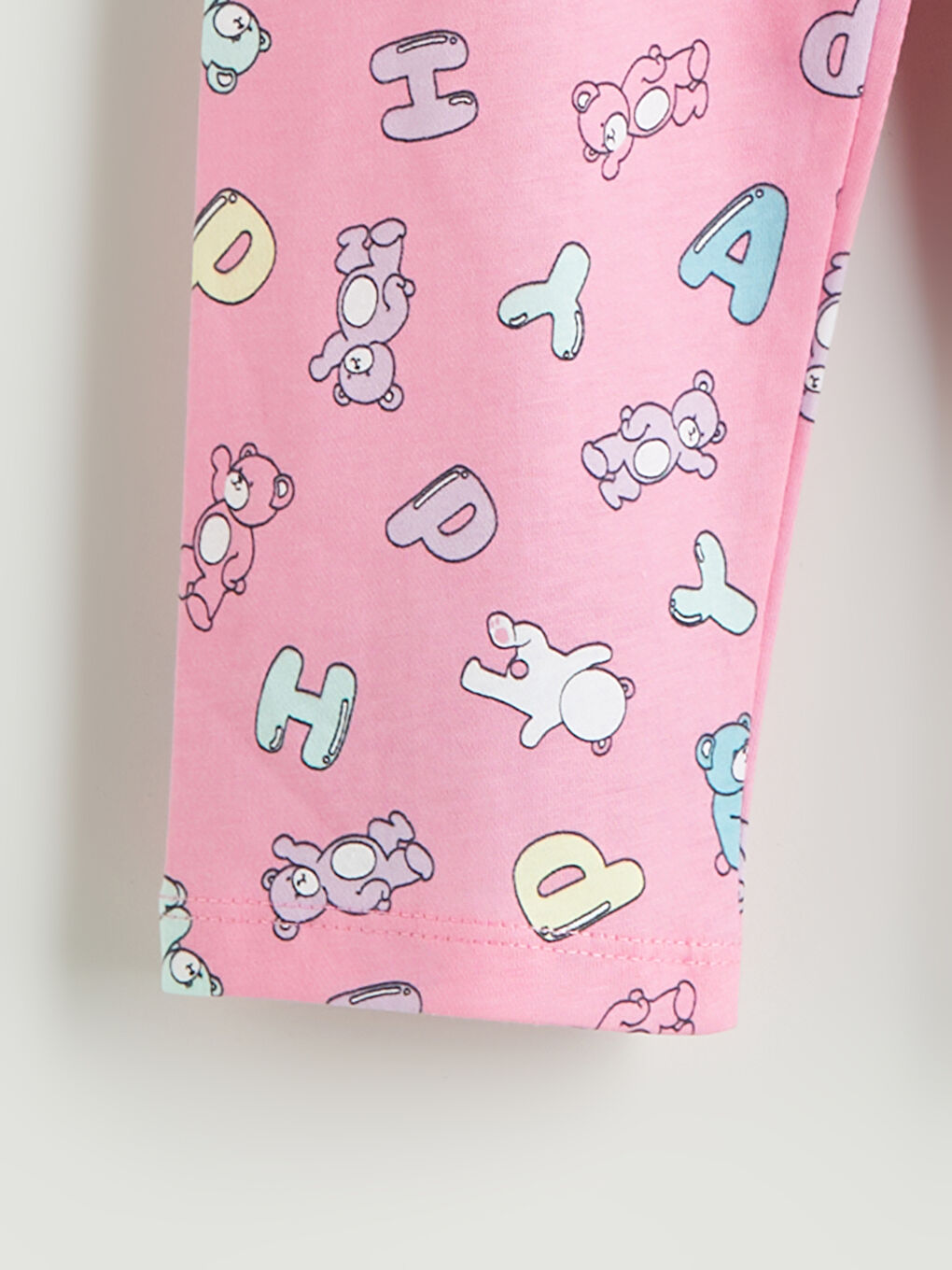 Crew Neck Baby Girls' Pyjama Set-5