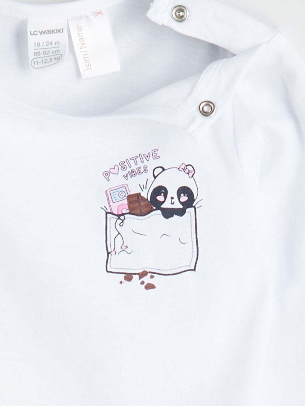 Crew Neck Baby Girls' Pyjama Set-4