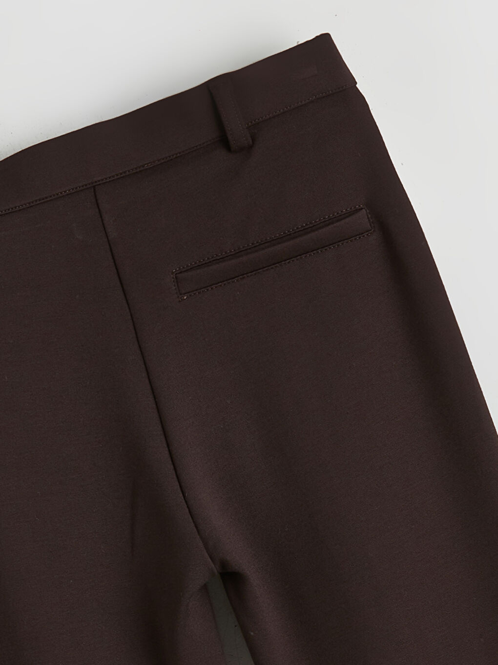 Kahverengi Dar Fit Kadın Pantolon-5