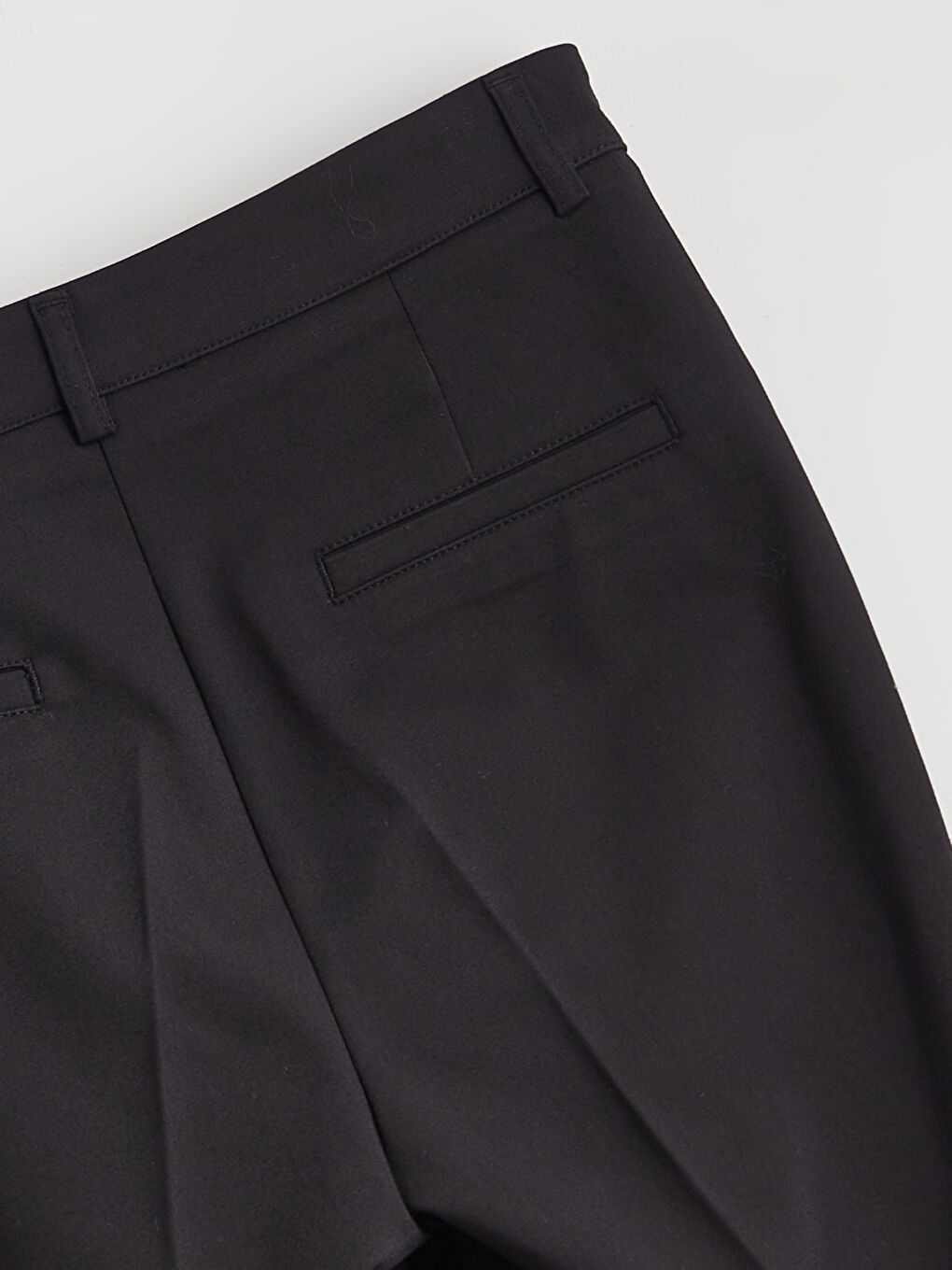 Siyah Yüksek Bel Kadın Cigarette Pantolon-5