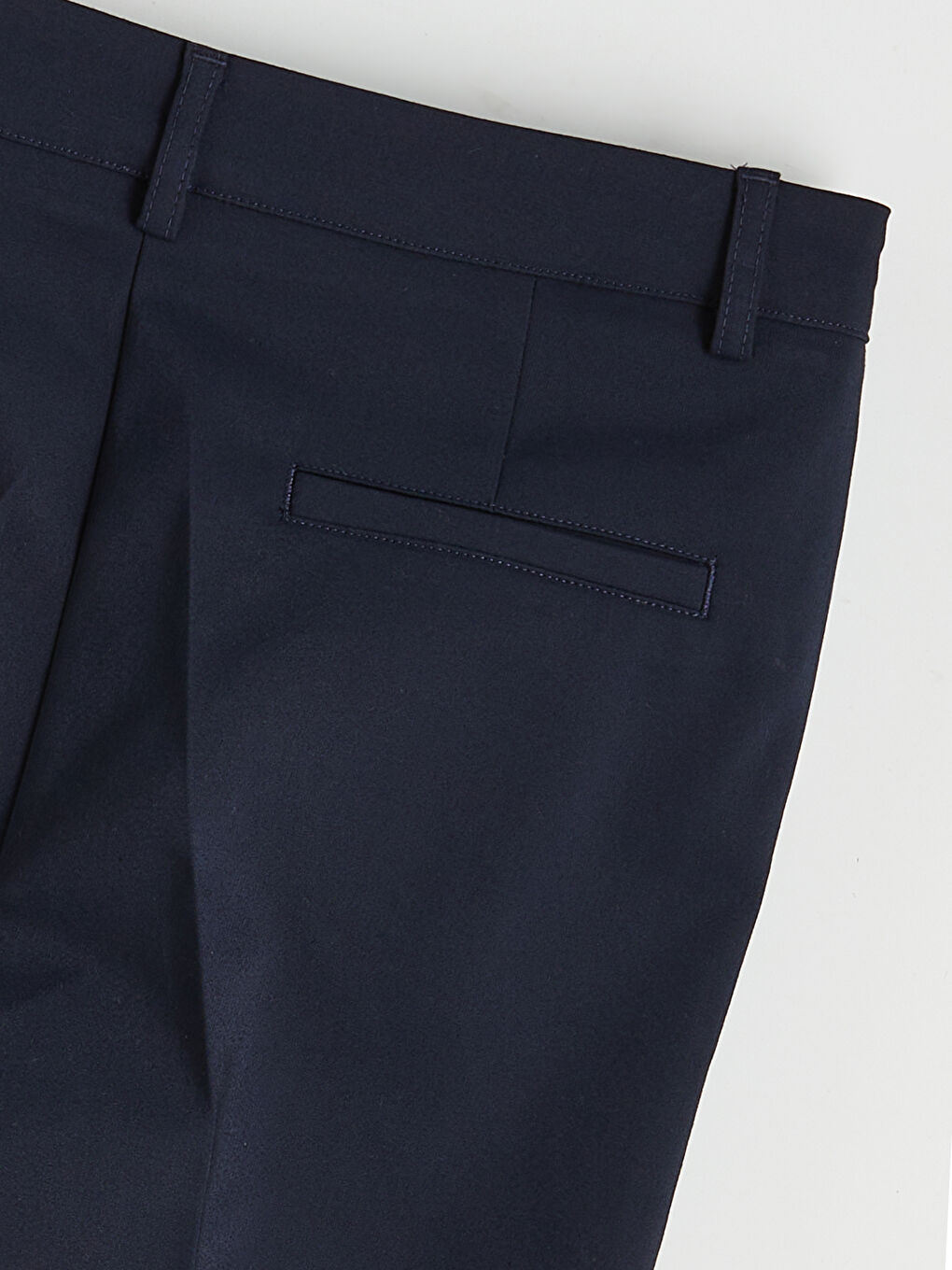 Lacivert Yüksek Bel Kadın Cigarette Pantolon-1