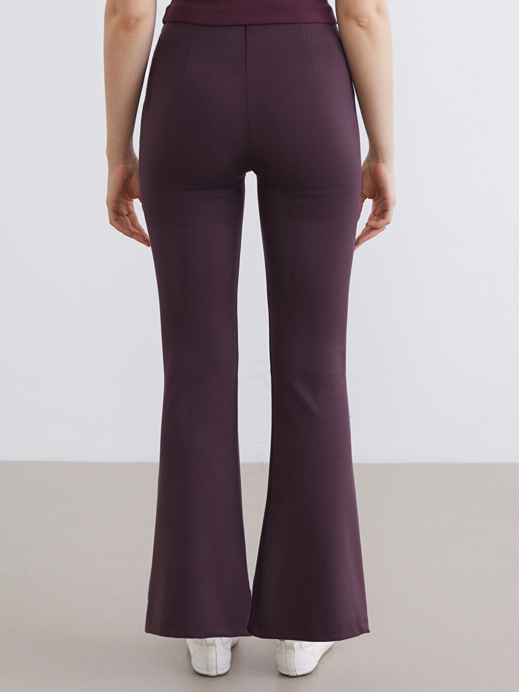 Mürdüm Ekstra Dar Fit İspanyol Paça Kadın Pantolon-3