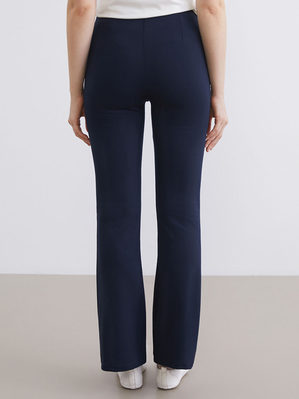 Lacivert Süper Skinny Fit İspanyol Paça Kadın Pantolon-3