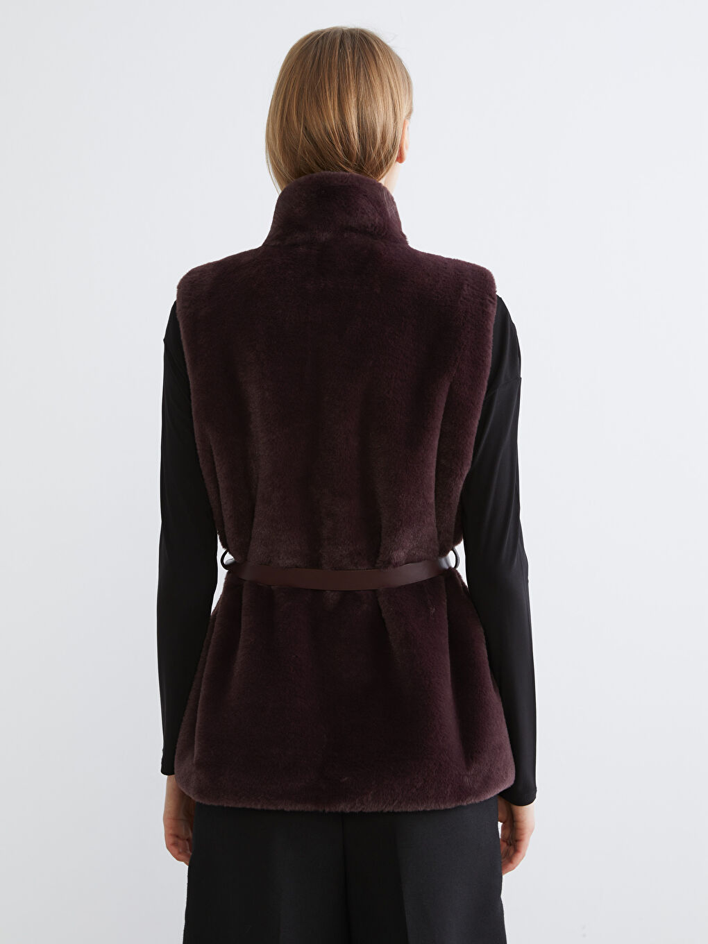 Woman BORDEAUX Waistcoat-3