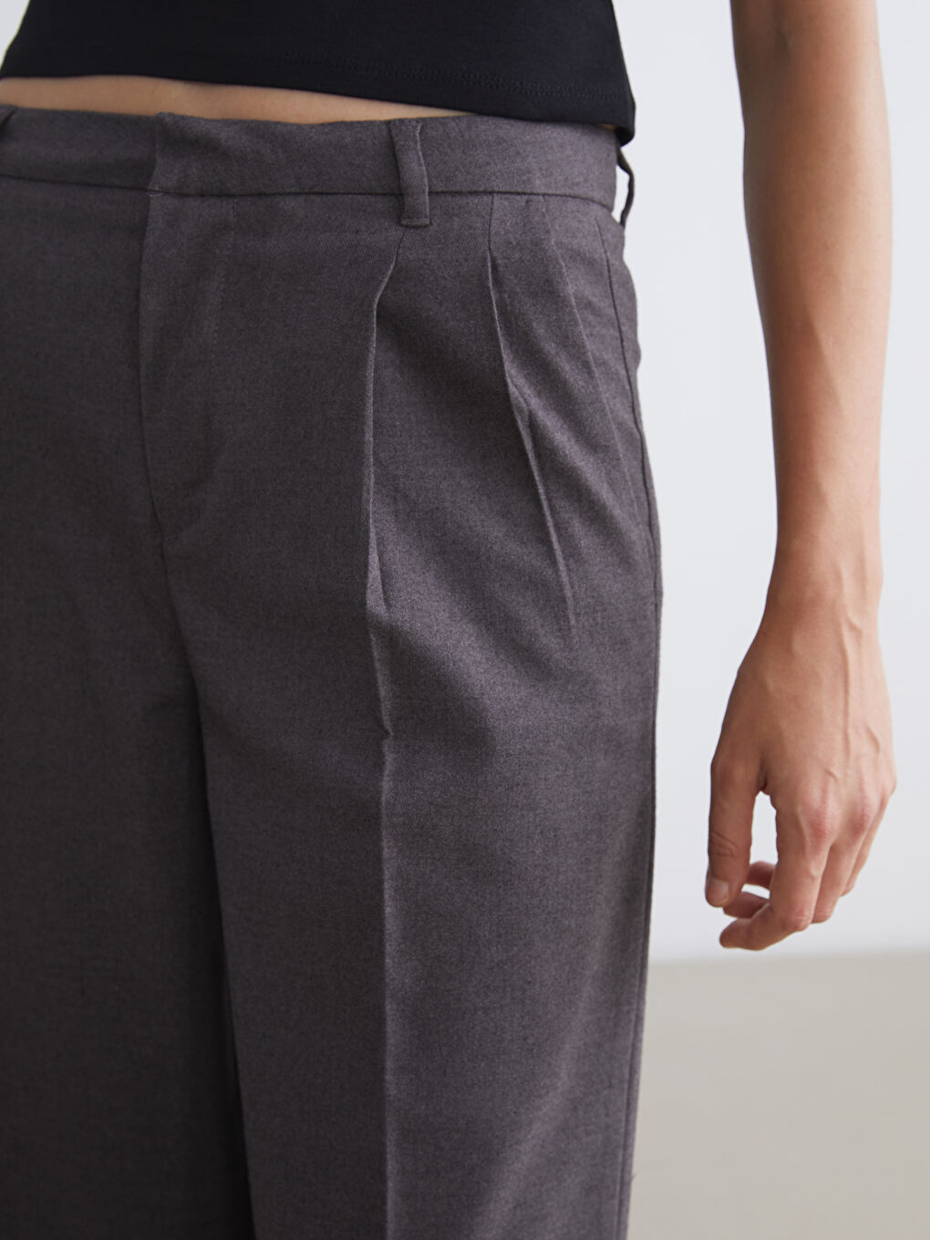 Pantalon Coupe Ample Jambe Large Pour Femmes-2