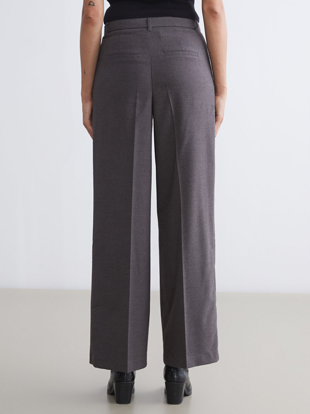 Pantalon Coupe Ample Jambe Large Pour Femmes-3