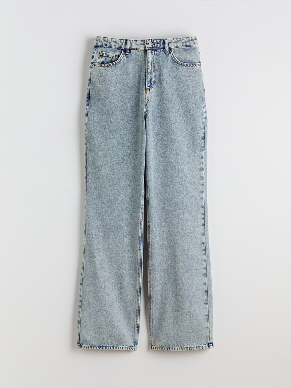 İndigo Wideleg Kadın Jean Pantolon-5