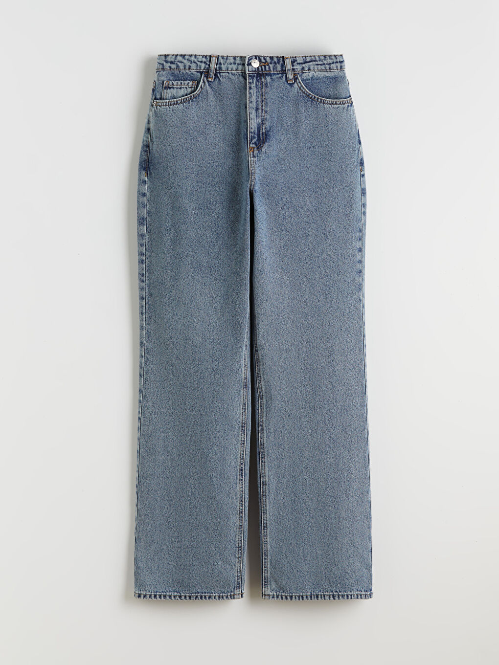 İndigo Wideleg Kadın Jean Pantolon-4