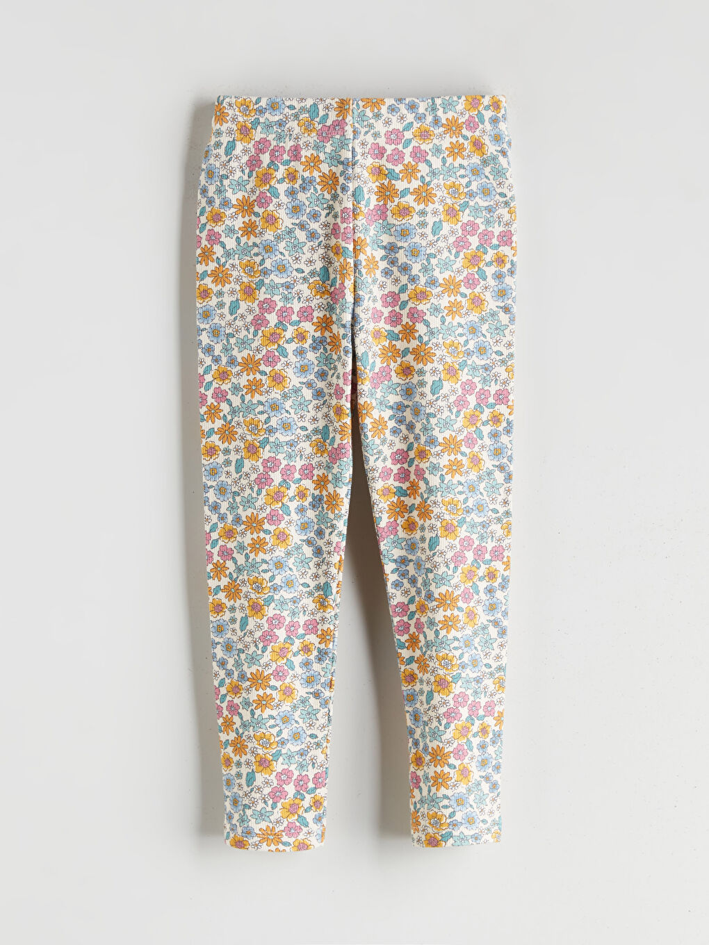 سراويل ليجنز للبنات بنمط زهري مع خصر مطاطي - عبوتان-3