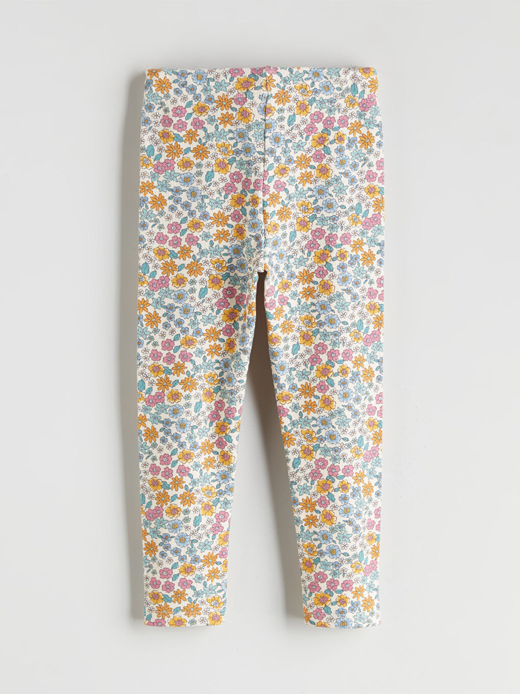 سراويل ليجنز للبنات بنمط زهري مع خصر مطاطي - عبوتان-4