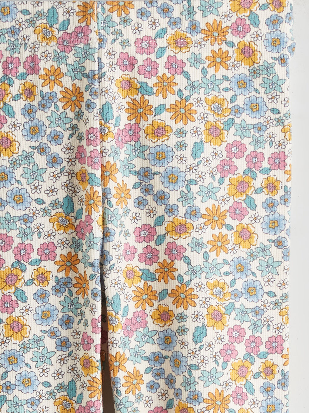 سراويل ليجنز للبنات بنمط زهري مع خصر مطاطي - عبوتان-6