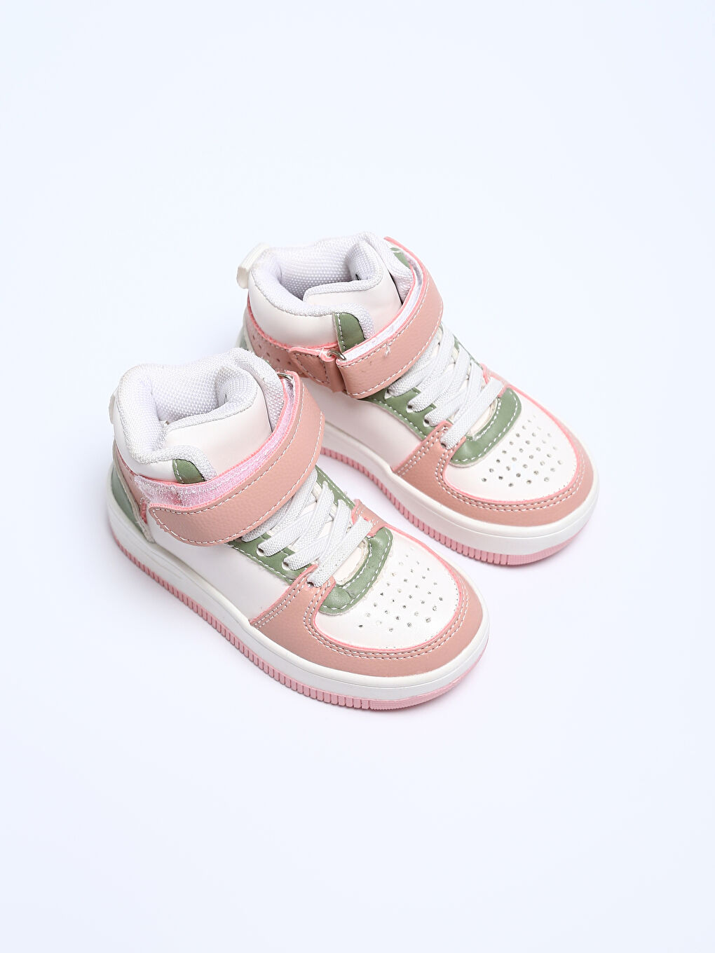 Baby Girls' Sneakers with Laces & Hook-and-Loop