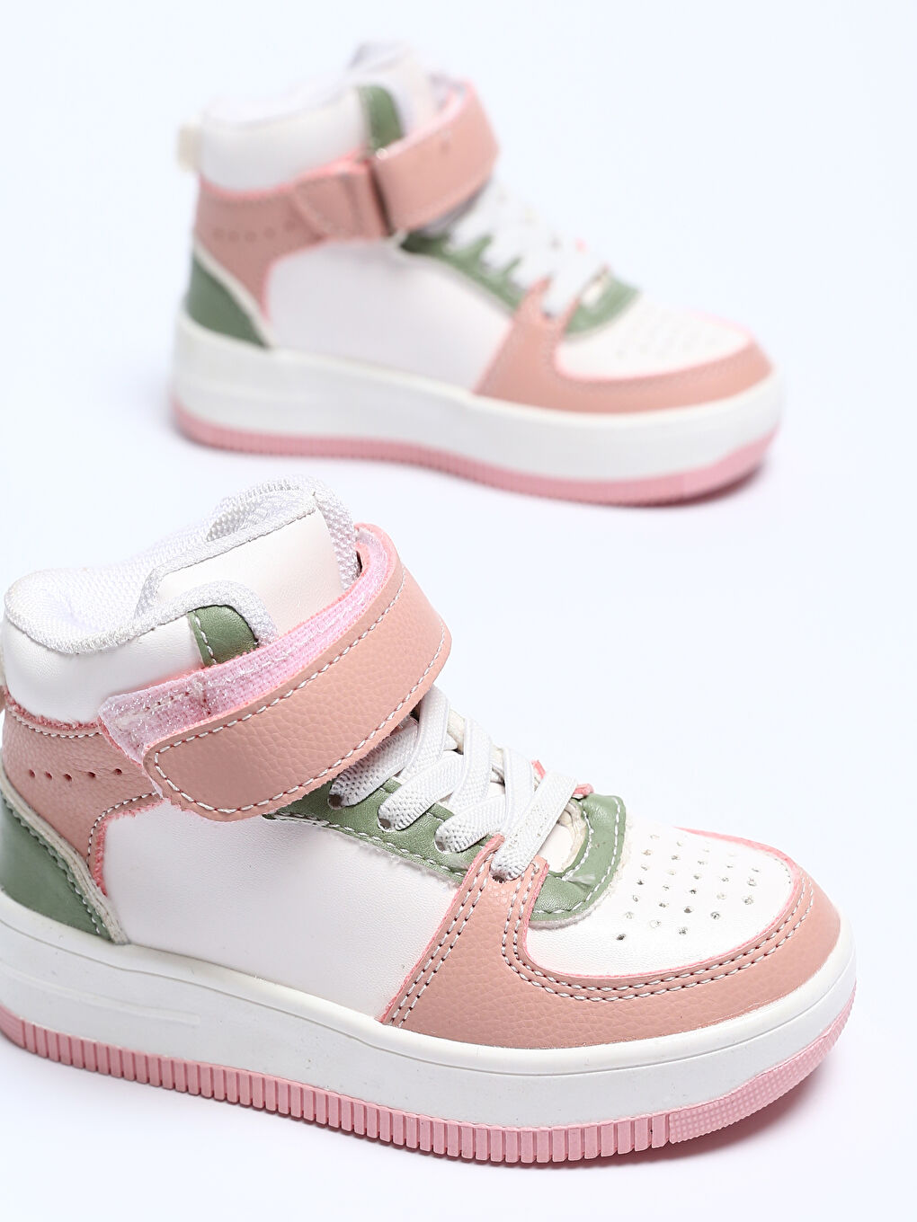 Baby Girls' Sneakers with Laces & Hook-and-Loop-2