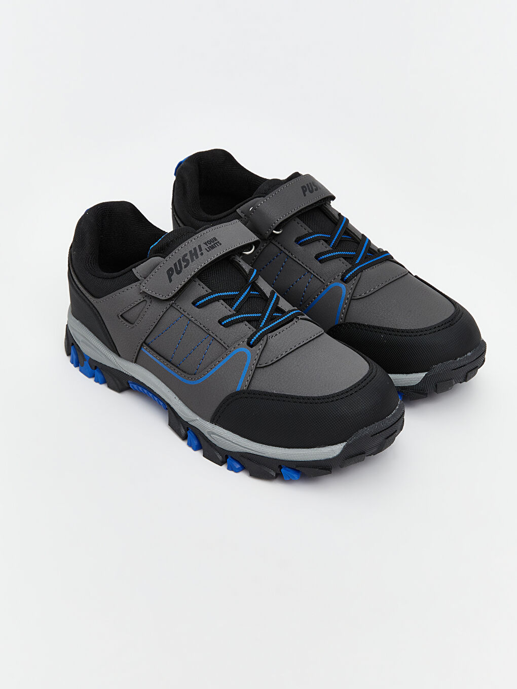 Lace-Up and Velcro Boys' Trekking Shoes