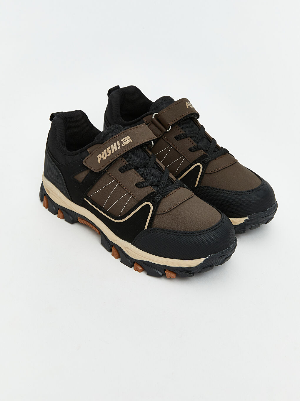 Lace-Up and Velcro Boys' Trekking Shoes