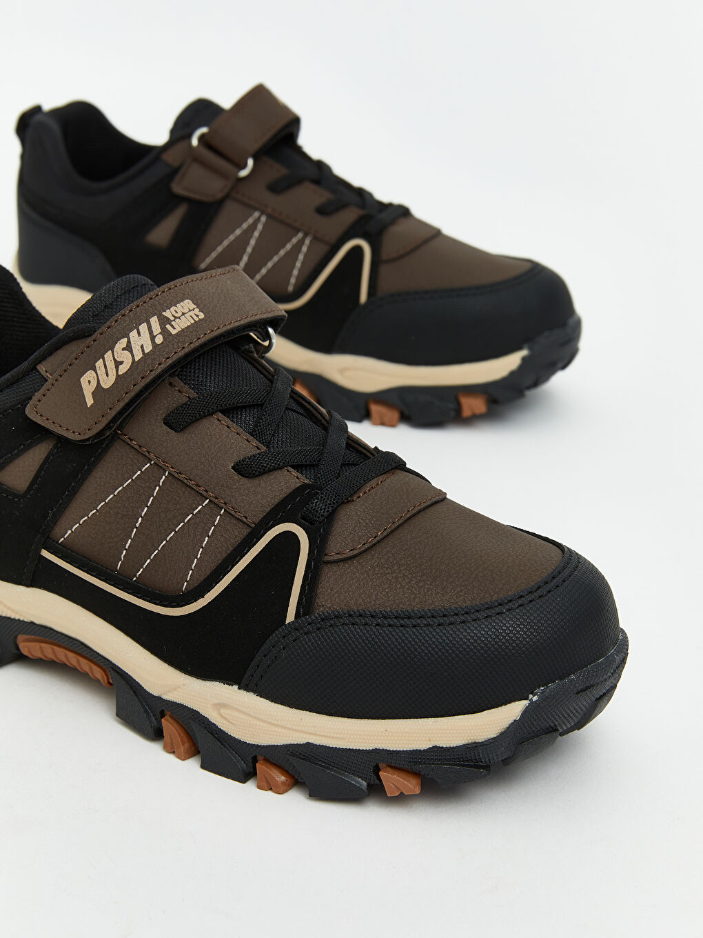 Lace-Up and Velcro Boys' Trekking Shoes-2