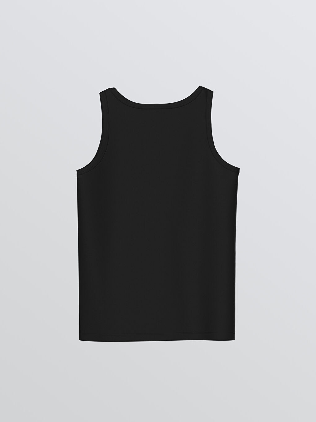 Siyah Bisiklet Yaka Erkek Çocuk Atlet 2'li-2