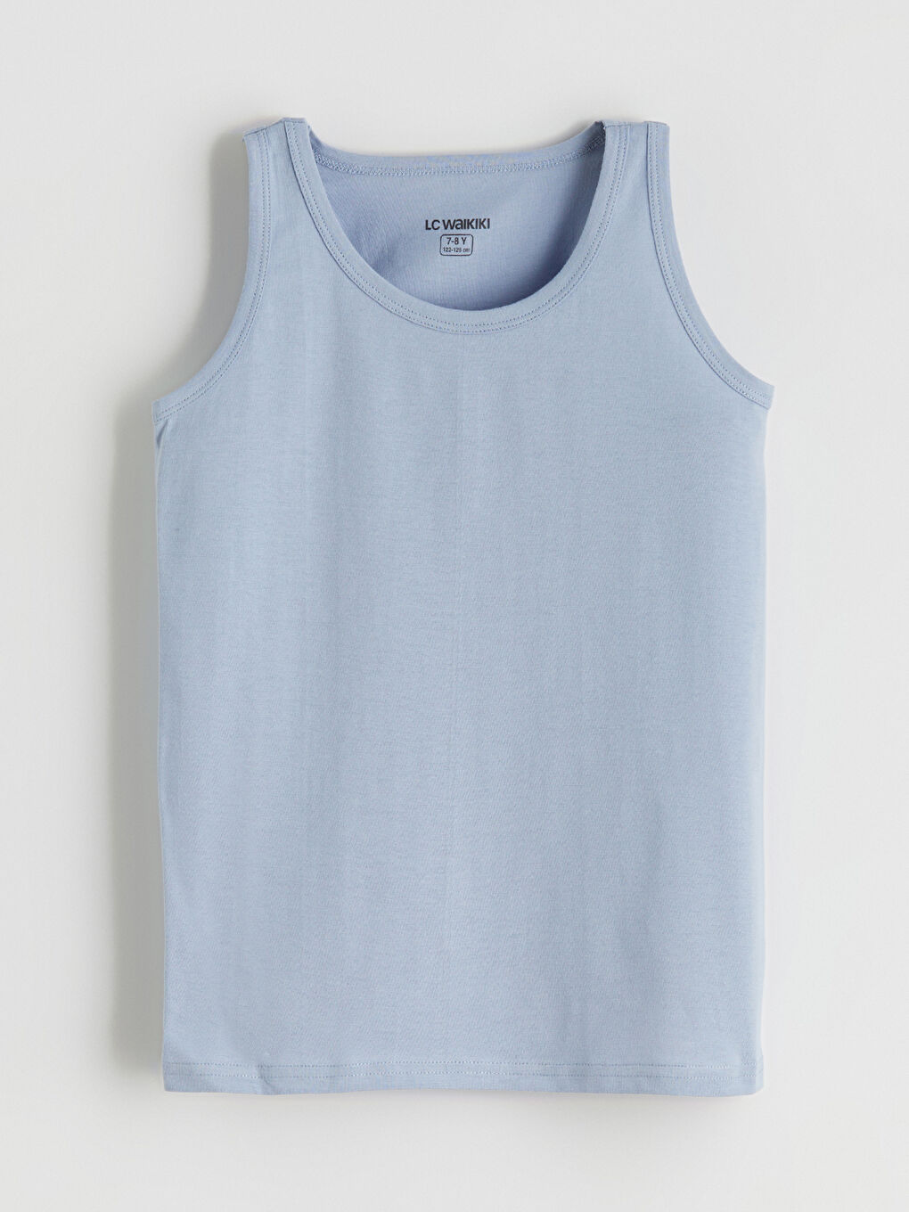 Mavi Bisiklet Yaka Erkek Çocuk Atlet 2'li-1