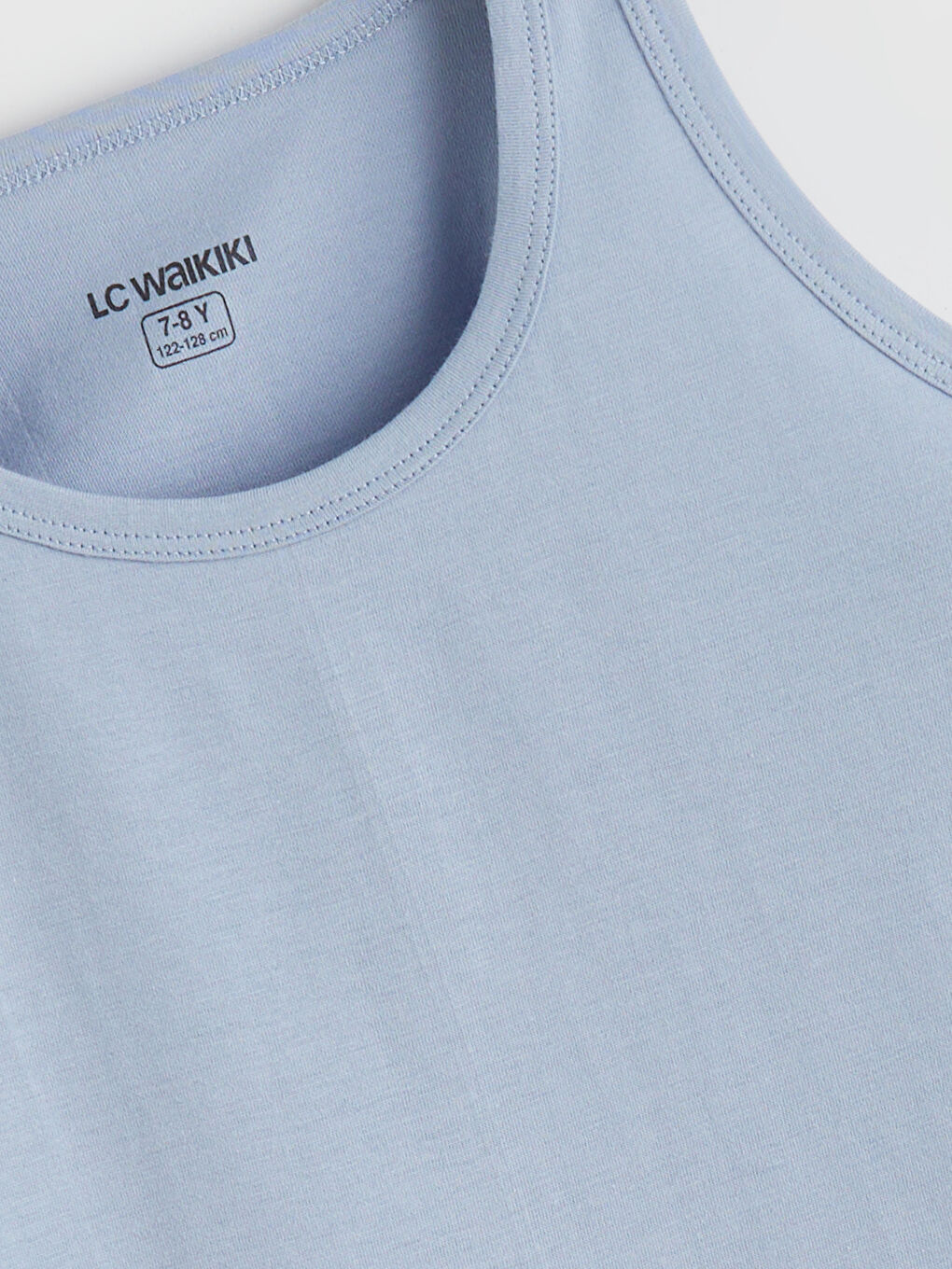 Mavi Bisiklet Yaka Erkek Çocuk Atlet 2'li-2