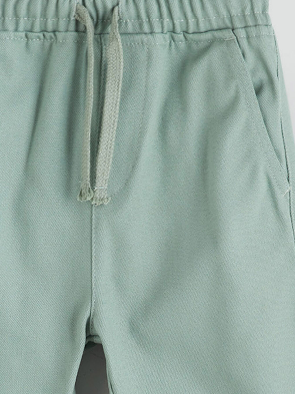 Haki Beli Lastikli Erkek Çocuk Pantolon-2