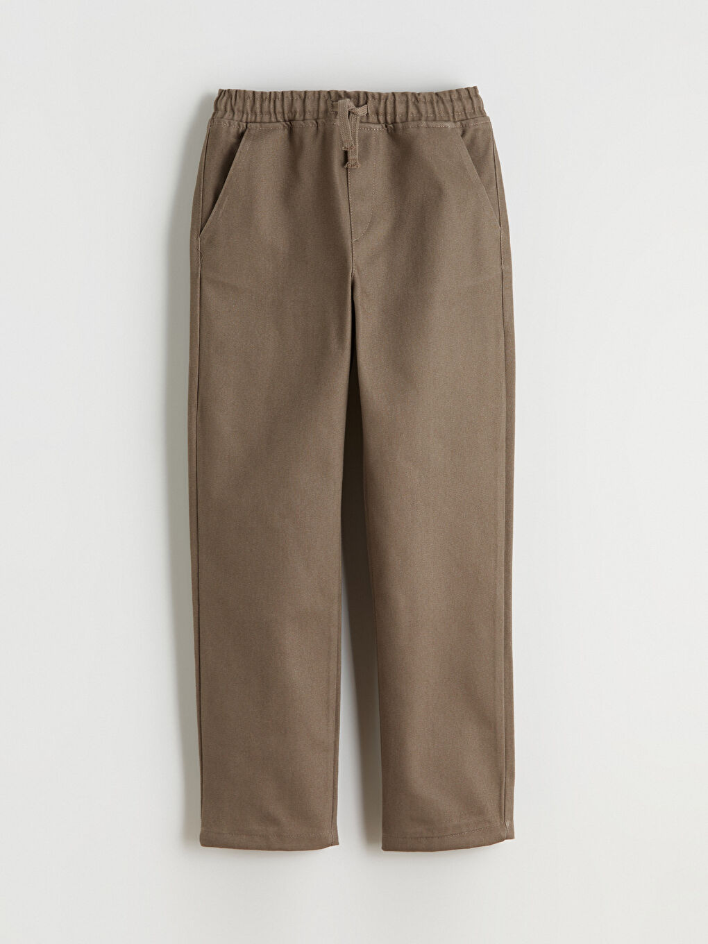 Kahverengi Beli Lastikli Erkek Çocuk Pantolon