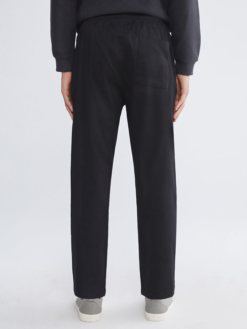 Siyah Basic Erkek Eşofman Altı-3