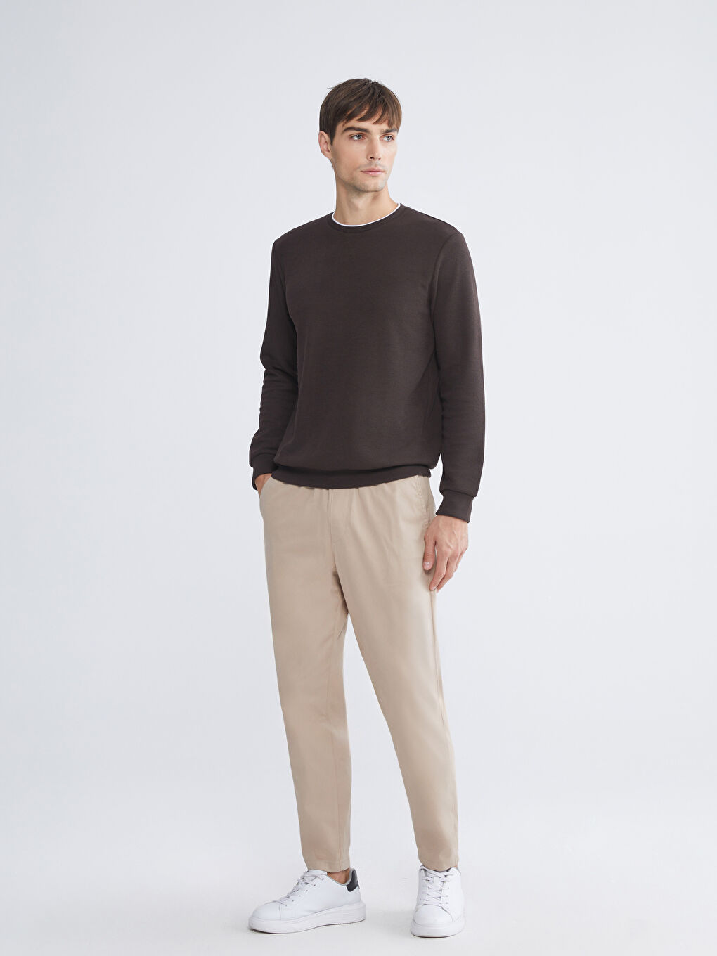 Bej Basic Erkek Eşofman Altı