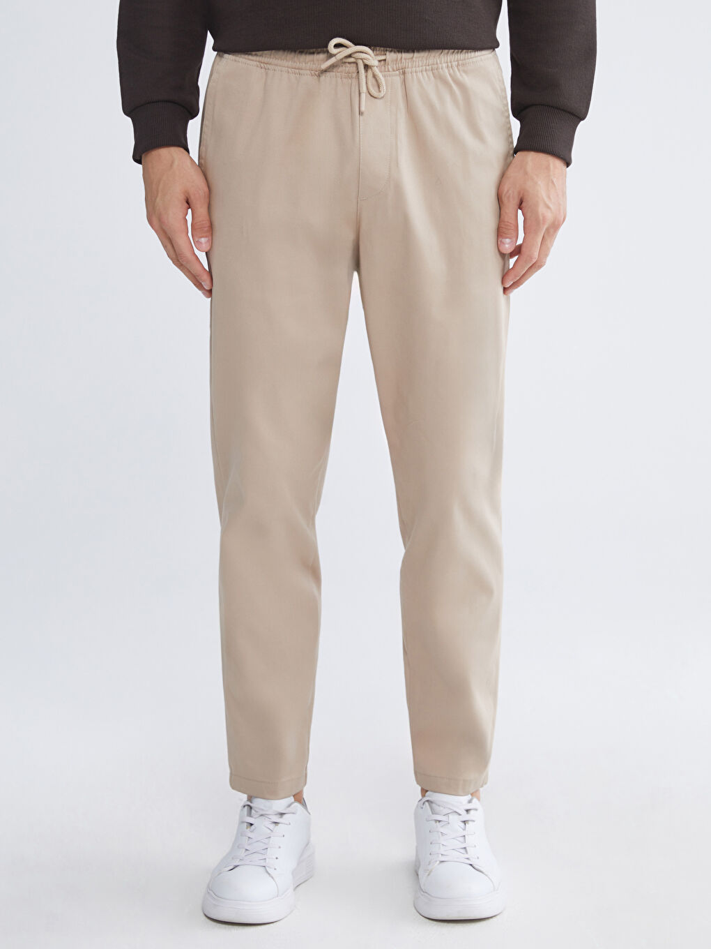 Bej Basic Erkek Eşofman Altı-1