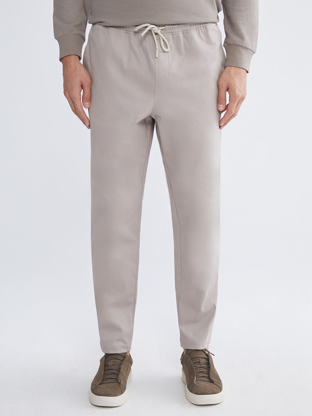 Bej Basic Erkek Eşofman Altı-1