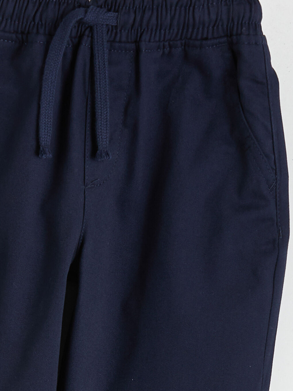 Lacivert Beli Lastikli Erkek Çocuk Pantolon-2