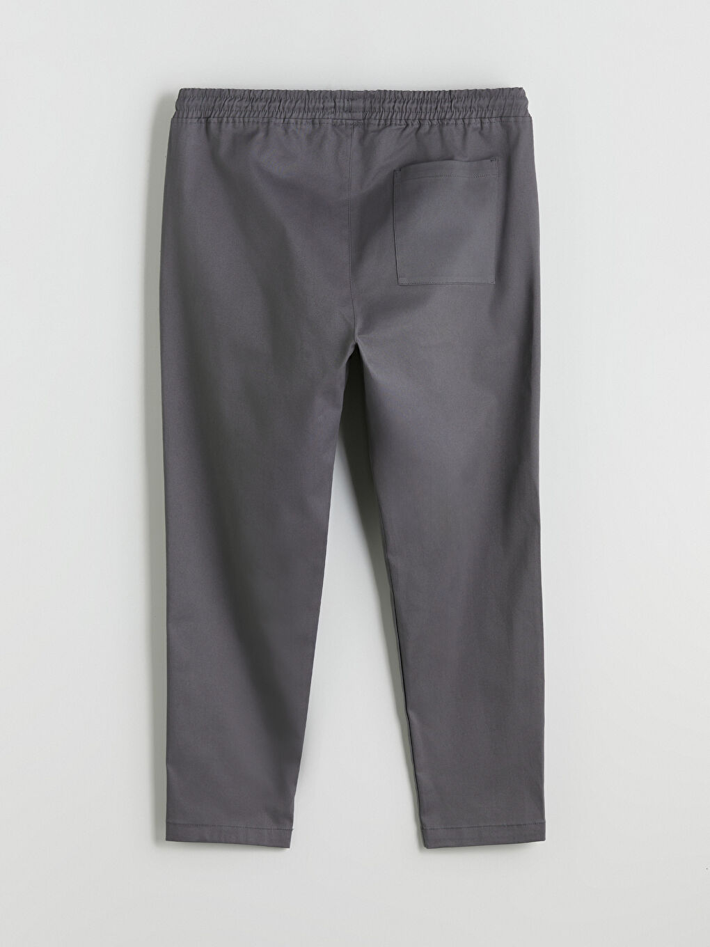 Gri Standart Kalıp Gabardin Erkek Pantolon-5