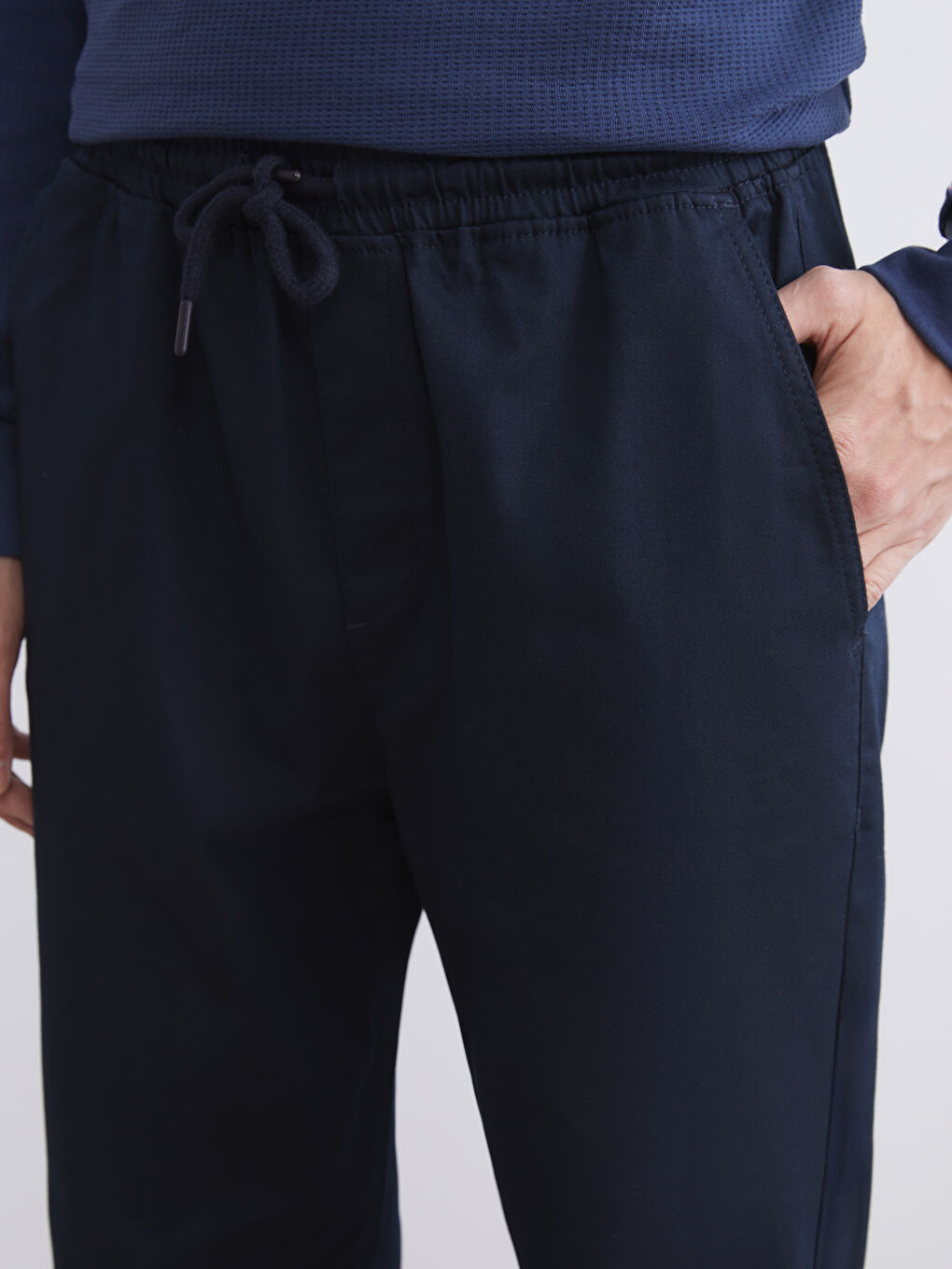 Lacivert Standart Kalıp Erkek Pantolon-2