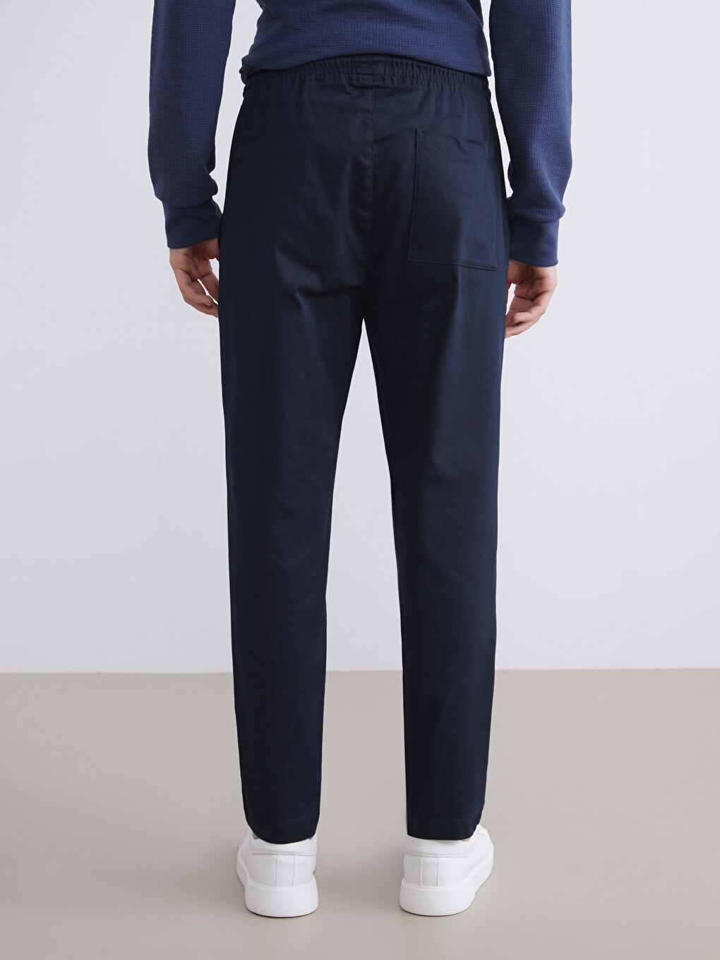 Lacivert Standart Kalıp Erkek Pantolon-3