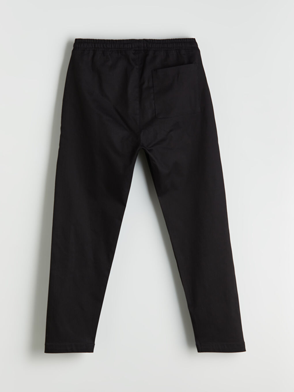 Siyah Standart Kalıp Erkek Pantolon-5