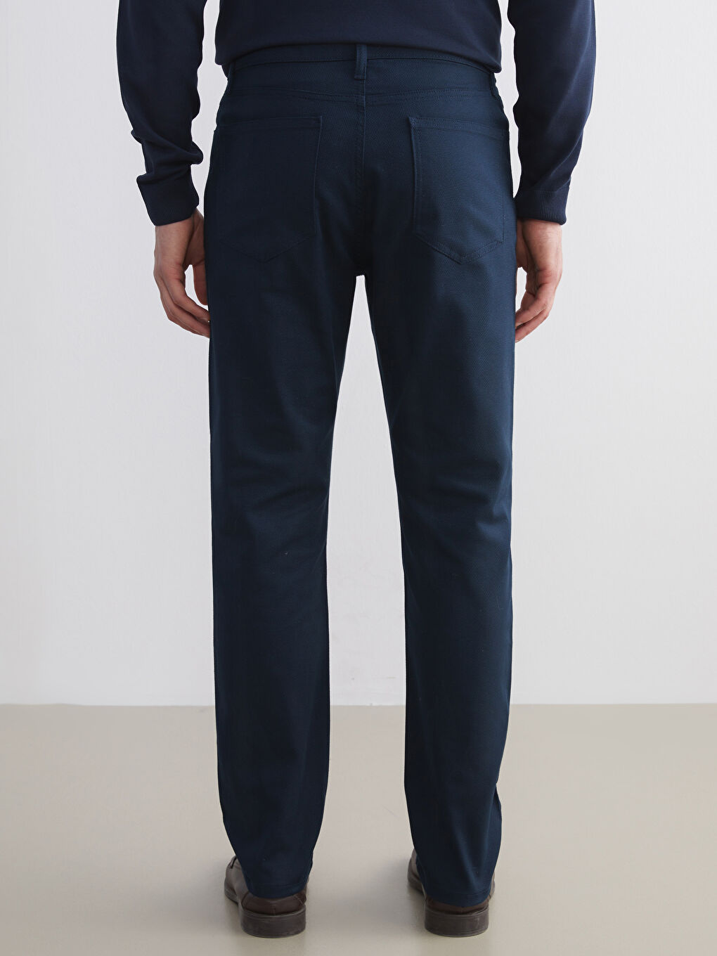 Lacivert Standart Kalıp Erkek Pantolon-3