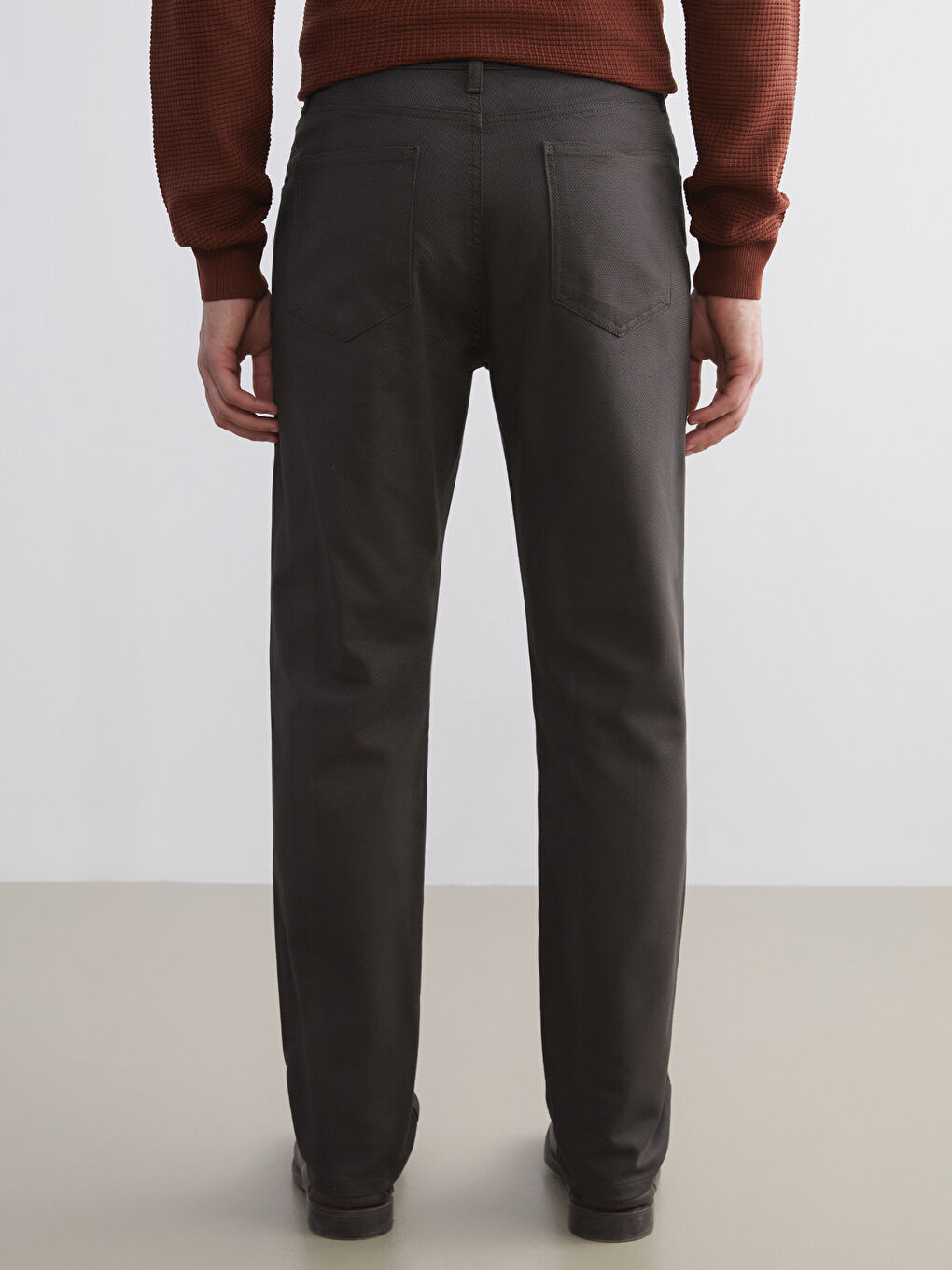 Haki Standart Kalıp Erkek Pantolon-3