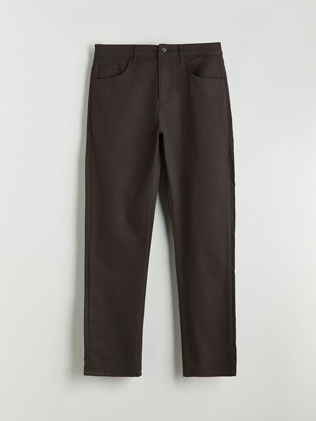 Haki Standart Kalıp Erkek Pantolon-4