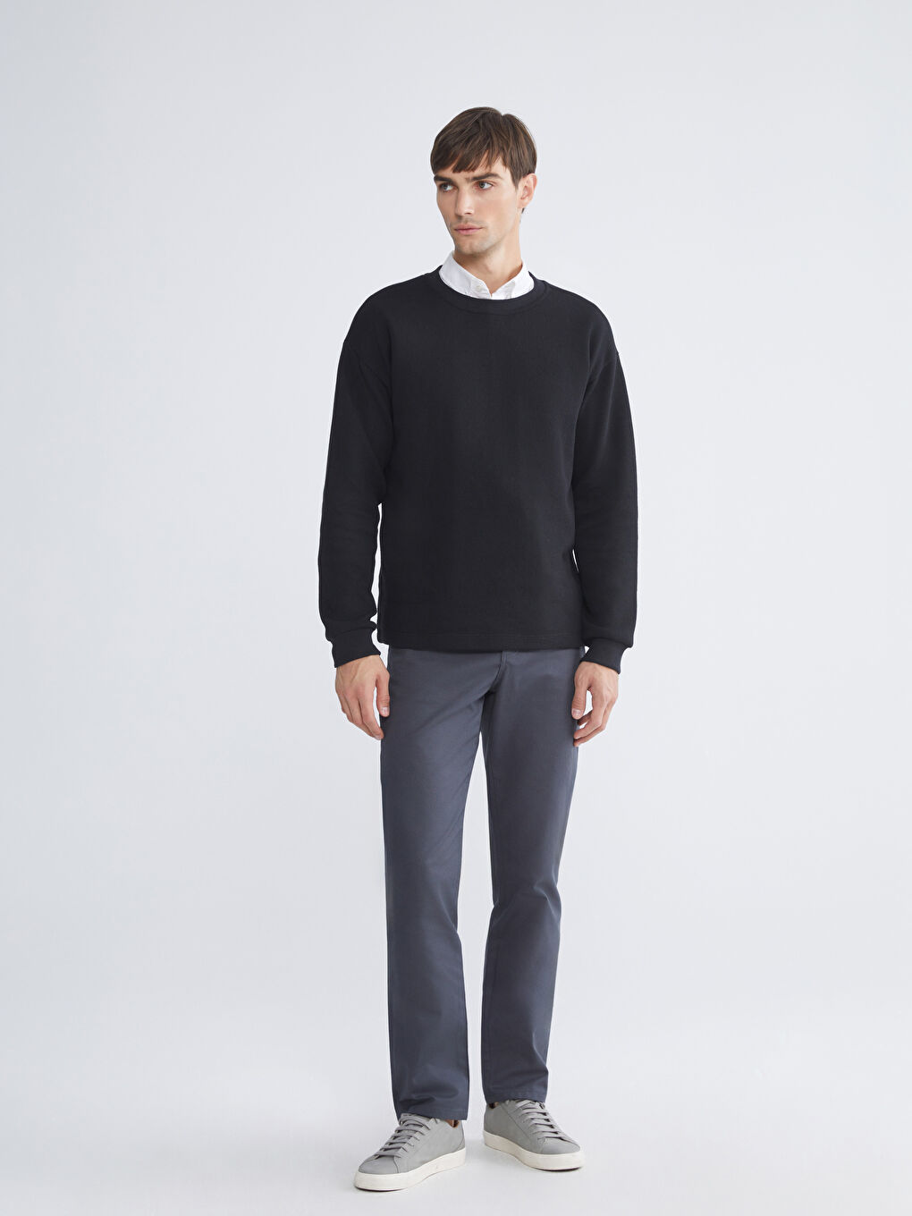 Gri Standart Kalıp Erkek Pantolon