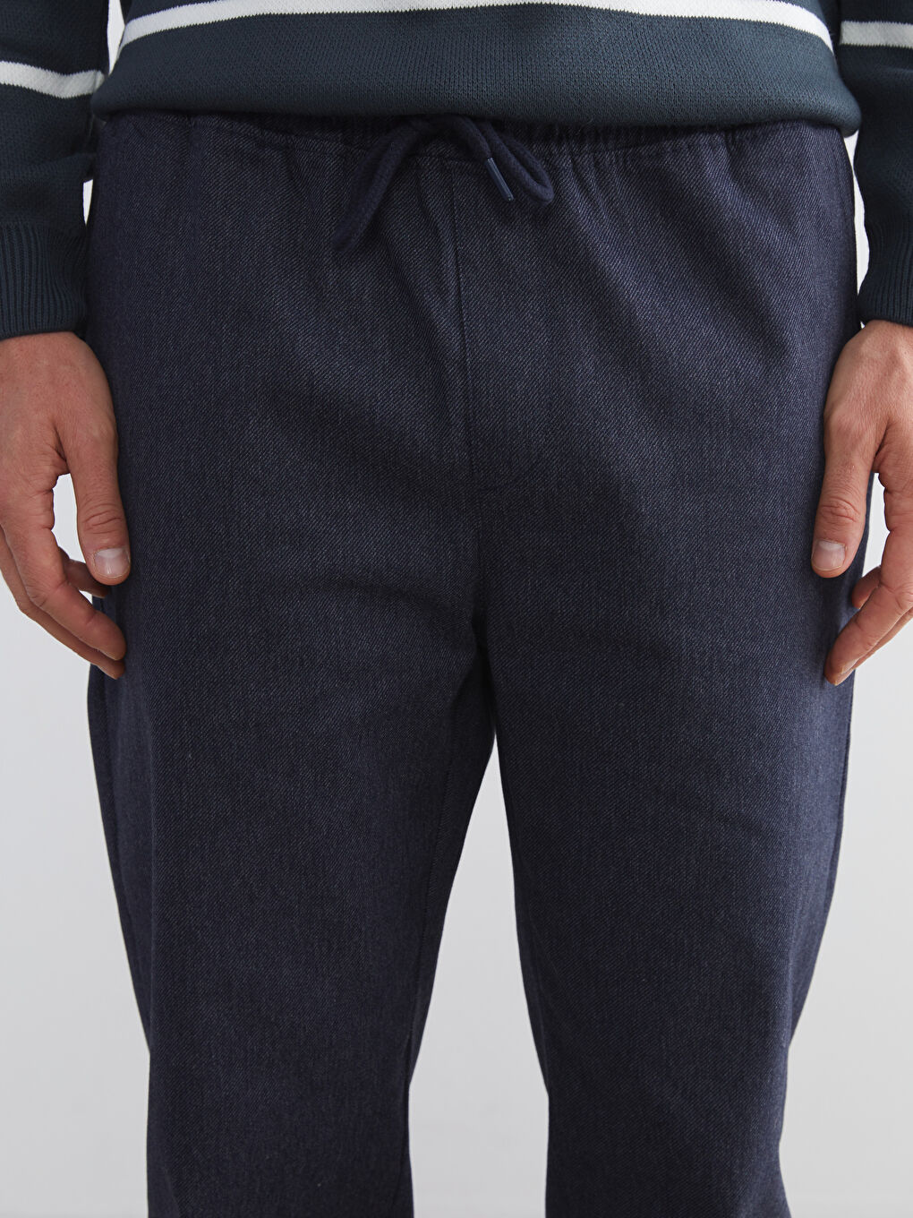 Lacivert Standart Kalıp Erkek Chino Pantolon-2