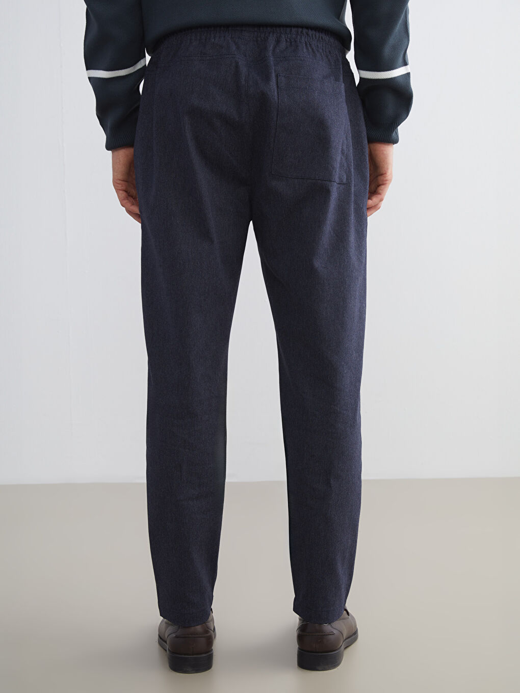 Lacivert Standart Kalıp Erkek Chino Pantolon-3